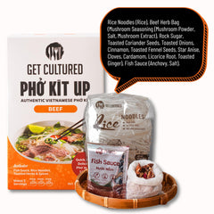 Get Cultured Box pot of simmering broth, developing rich traditional pho aroma