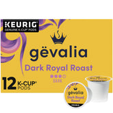 Gevalia front box showing product name and bold roast benefits