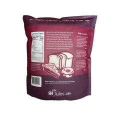 gfJules flour close-up texture showing smooth white blend and consistent particle size