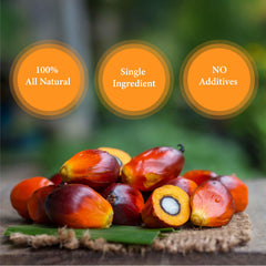 Ghana Heritage pouring palm oil into pan for rich flavor infusion benefit