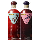 Ghia Original and Berry front packaging showing two 500ml bottles and branding, versatile serve