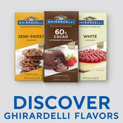 Ghirardelli bar close-up showing smooth texture for even melting