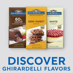 Ghirardelli bar close-up revealing smooth texture and high-quality cocoa appearance