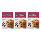 Ghirardelli front packaging showing premium cookie mix and serving suggestion benefit