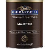 Ghirardelli front packaging 2 lb cocoa showing brand and quantity for pantry-ready use