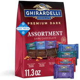 Ghirardelli front packaging showing three 11.3oz bags and value pack benefit