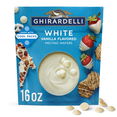 Ghirardelli front pouch showing packaging and clear branding benefit convenience