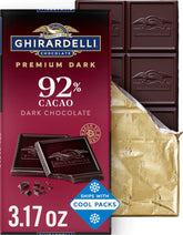 Ghirardelli front packaging showing premium dark chocolate, great for gifting