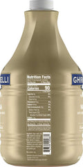 Ghirardelli pump close-up illustrating easy portion control and faster service