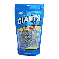 GIANTS front packaging showing 12 oz bag and resealable top for freshness