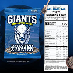 GIANTS seeds served in bowl illustrating ready-to-eat snack and portion control