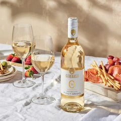 Giesen served next to sushi illustrating food pairing benefit enhanced flavors