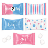Gift Boutique front packaging showing 13 oz bag and pink blue design, convenient serving