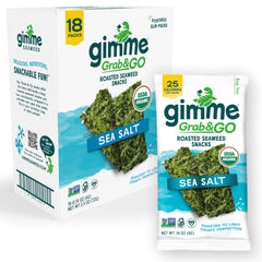 gimMe front packaging showing 18-count box and brand, convenient snack