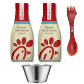Giri Chick-fil-A front packaging showing two 12 oz bottles and accessories benefiting meal prep