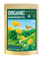 GLDNT front packaging showing resealable kraft pouch and label benefits