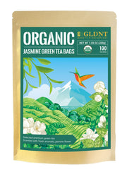 GLDNT front packaging showing 100-count pouch and branding, highlights freshness