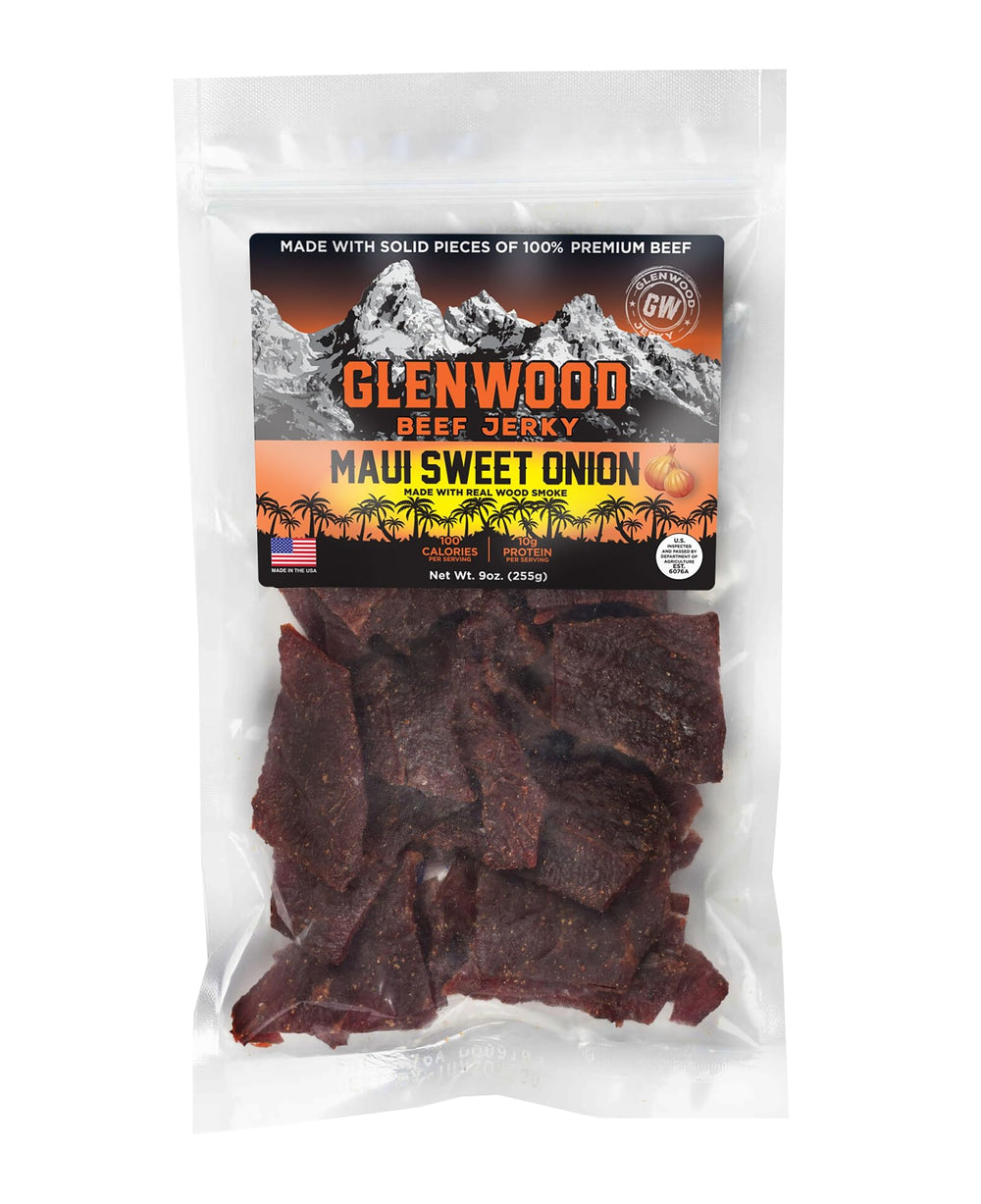 Glenwood front packaging showing 9-ounce resealable bag and flavor for easy identification
