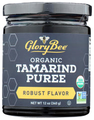 Aunt Patty's GloryBee front jar view showing label and organic claim, convenient pantry staple