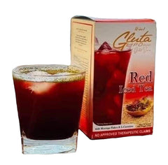 GlutaLipo front box showing ten sachets and mangosteen flavor for quick mixing