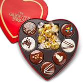 Gluten Free Palace heart-shaped tin front view showing elegant gift presentation and convenience