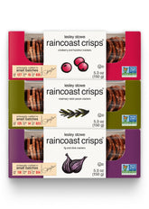 GLUTEN FREE PALACE Lesley Stowe front packaging showing three 5.3 oz packs, great for gifting