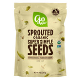 go Raw front packaging showing unsalted sprouted seed blend benefits
