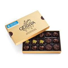 Godiva gold box front view showing elegant packaging and gifting appeal