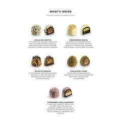 Godiva open box interior displaying fifteen assorted truffles for gifting convenience