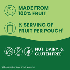 GoGo squeeZ close-up of smooth apple banana puree highlighting natural texture