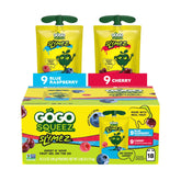 GoGo SqueeZ front packaging showing variety pack and kid-friendly design benefits convenience