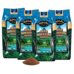 Gold Coffee Company front packaging showing 1 lb bag and premium branding for freshness