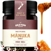 Gold Fern Honey front jar showing label and pure raw appearance for confident purchase