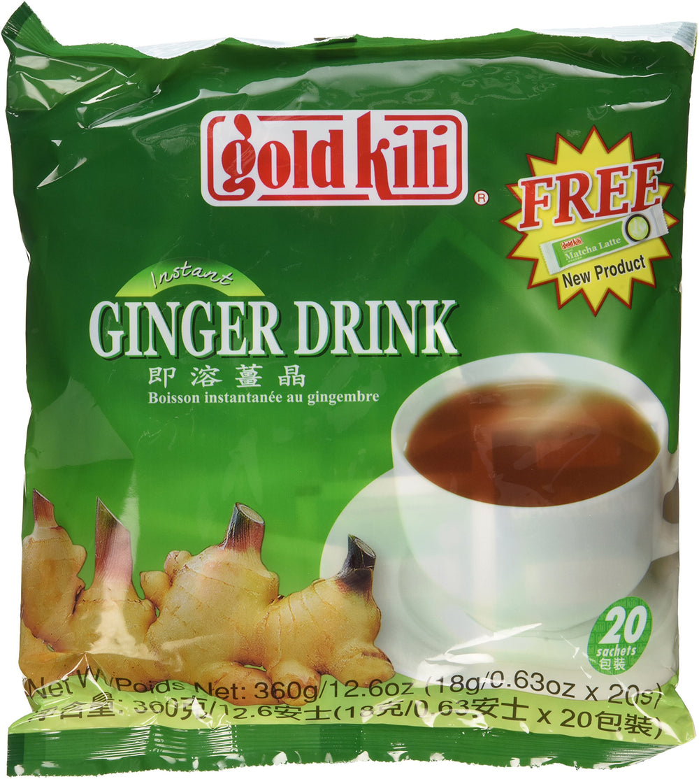 Gold Kili front packaging showing two resealable bags and sachets for convenient storage