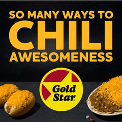 Gold Star Chili served over spaghetti showcasing hearty restaurant-style meal