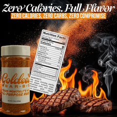 Goldee's Bar-B-Q seasoned steak in skillet demonstrating rich crust and improved flavor