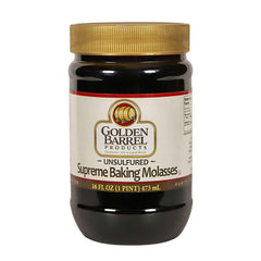 GOLDEN BARREL front label on 16 oz jar showing product identity and benefit