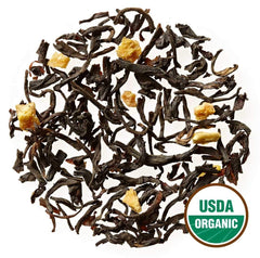 Golden Moon close up of tippy black tea leaves highlighting quality and aroma
