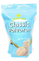 Goldilocks polvoron front packaging showing resealable pouch and weight benefit