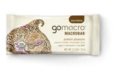 GoMacro MacroBar front packaging showing vegan chocolate chip benefit
