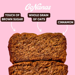 Sliced banana bread made from GoNanas mix showing moist interior