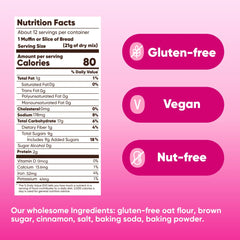 Close-up texture of GoNanas dry mix highlighting oat flour and even crumb