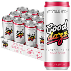 Good Daze front packaging showcasing strawberry cans and convenience