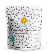Good Dee's front packaging showing jar and chocolate sprinkles for easy decoration
