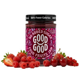 Good Good jar front label showing product and benefits, clear packaging appeal