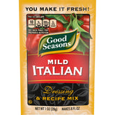 Good Seasons front packaging showing 24 packets, convenient pantry staple
