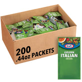 Good Seasons front packaging showing case of 200 packets and product name for easy stocking