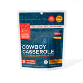 GOOD TO-GO front package showing Cowboy Casserole for quick identification and packing benefit
