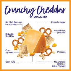 Goodie Girl open bag showing crunchy cheddar pieces and crisp texture for taste