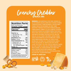 Close-up of Goodie Girl mix ingredients highlighting pretzels, corn jacks, and peanuts